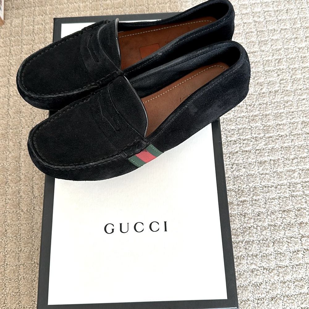 Black Gucci Loafers Size 5